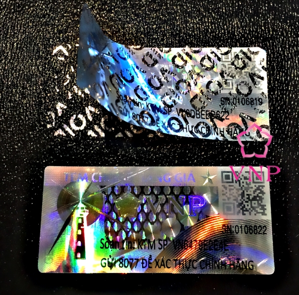 Tem Hologram, tem chống giả - In Tem Nhãn Kỹ Thuật Mới Vina - Công Ty TNHH In ấn Kỹ Thuật Mới Vina